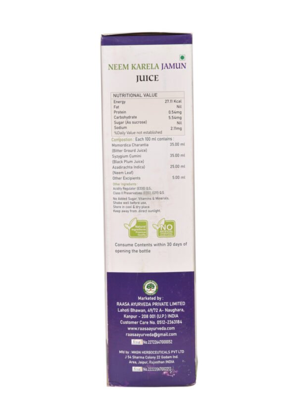 Neem Karela Jamun Juice 500ml - Image 3