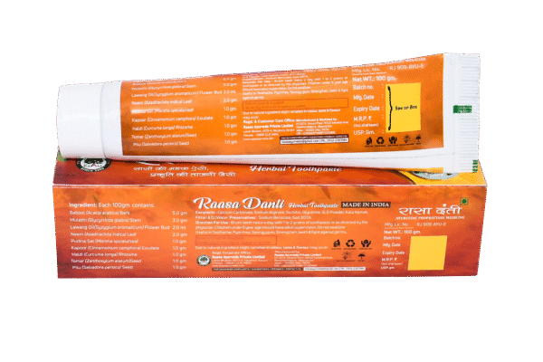 Raasa Danti Herbal Toothpaste (100gm) - Image 3